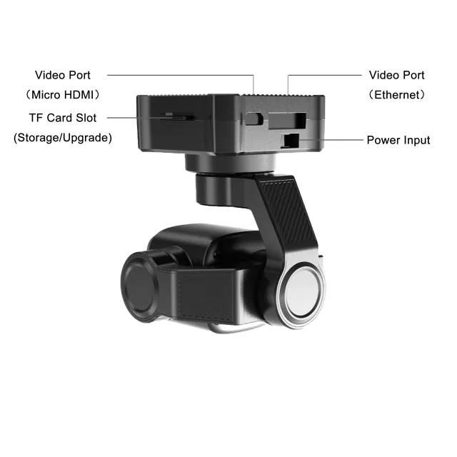 SIYI A8 mini 4K 8MP Ultra HD 6X Digital Zoom Gimbal Camera with 1/1.7" Sony Sensor HDR Starlight Night Vision Mini 3-Axis Stabilizer 95g Lightweight Tiny Size for UAV UGV USV RC Planes and FPV Drones - Image 2