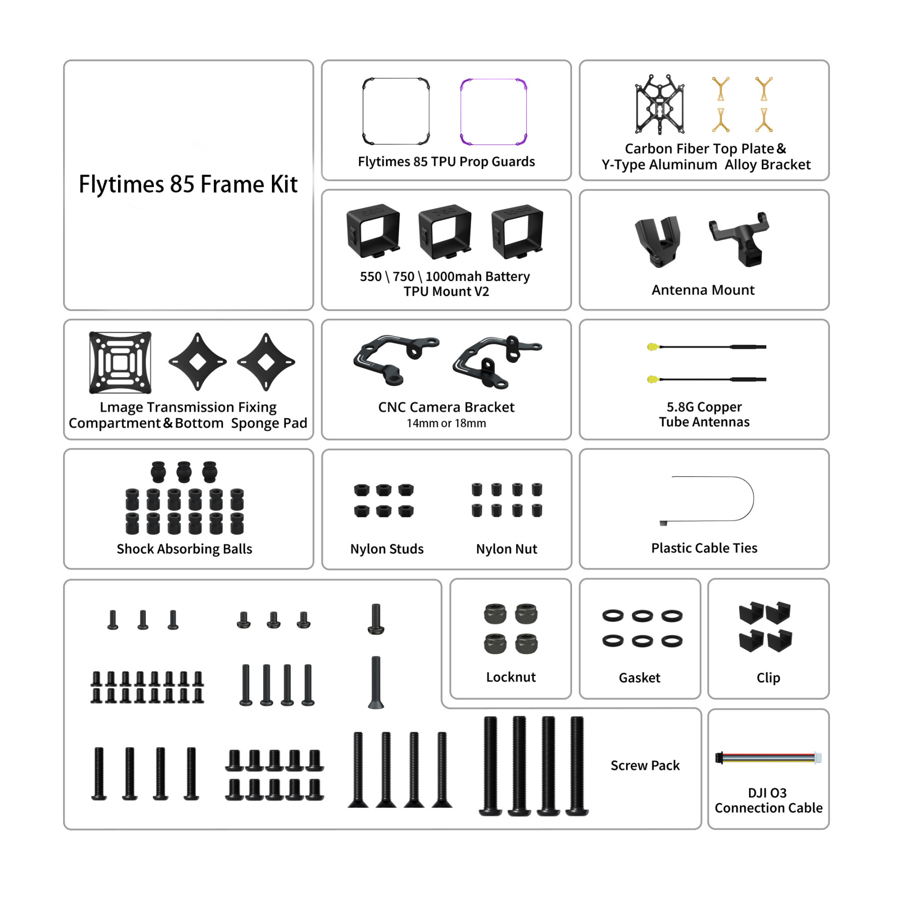 Flytimes 85 Frame kit O3lite/ O4 /O4PRO - Image 7