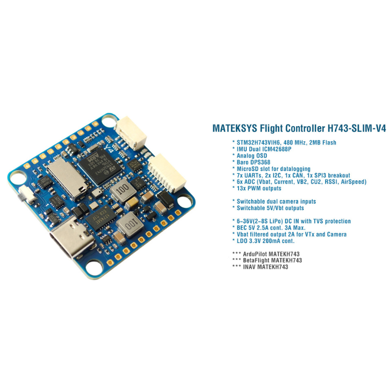 MATEKSYS H743-SLIM-V4 FLIGHT CONTROLLER - Image 5